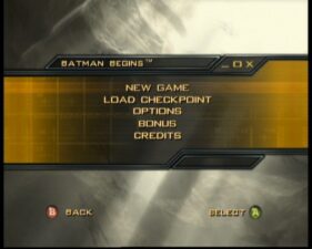 Screenshot de Batman Begins (ESP) (Carátula)